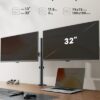 ErGear Dual Monitor Stand, Heavy Duty Adjustable Monitor Desk Mount for 2 Screens up to 32 Inches, Fully Adjustable Height, Tilt, Swivel, Rotate, Supports 17.6 lbs per Monitor Arm, Easy Installation - Image 2