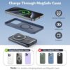 for Magsafe Portable Charger, 10000mAh Wireless Magnetic Power Bank with Built-in Cables, Fast Charging for Magsafe Battery Pack Compatible with iPhone, Android, Apple Watch, AirPods Series (Black) - Image 5