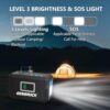 GENSROCK Portable Power Station, 88Wh Camping Solar Generator, Lithium Battery Power Bank with 2 110V/150W Peak AC Outlet, QC 3.0, Type-C, LED Flashlight for CPAP Home Camping Travel Emergency. - Image 5