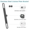 Naponal Stainless Steel Backup Camera License Plate Mount,Dash Cam Rear View Camera Bracket, Car Back up Camera Mount, Mirror Camera Rear Camera Bracket,Dashcam Rear License Plate Camera Holder - Image 2