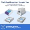 Official PetSafe ScoopFree Crystal Reusable Tray - Compatible with PetSafe ScoopFree Crystal Automatic Self-Cleaning Litter Boxes, Includes 4.3 lb of Premium Non Clumping Crystal Litter, Fresh Scent - Image 2