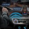 LENCENT Bluetooth 5.3 FM Transmitter, Wireless Radio Adapter Car Kit with Type-C PD 30W+ QC3.0 Fast USB Charger, Hands-Free Calling, Audio Stereo Mp3 Player Receiver, Supports U Disk, Color Light - Image 6