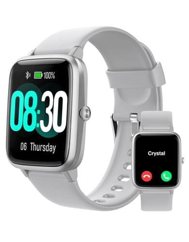 GRV Smart Watch for iOS and Android Phones (Answer/Make Calls), Watches for Men Women IP68 Waterproof Smartwatch Fitness Tracker Watch with Heart Rate/Sleep Monitor Steps Calories Counter (Violet)