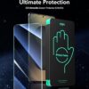 ESR 3 Pack for Samsung Galaxy S25 Ultra Screen Protector, 9H+ Hardness HD Tempered Glass with Easy Installation, Auto Dust-Elimination Tool for Galaxy S25 Ultra [6.9”], Case Friendly - Image 2