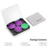 NEEWER Snap On ND Filter Set Compatible with DJI Osmo Action 3/4/5 Pro, 4 Pack ND8+ND16+ND32+CPL Neutral Density Polarizing Action Camera Accessories, Multicoated HD Optical Glass, FL-A76 - Image 8