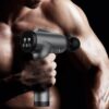 OLsky Massage Gun Deep Tissue, Handheld Electric Muscle Massager, High Intensity Percussion Massage Device for Pain Relief with 9 Attachments & 30 Speed(Grey) - Image 7