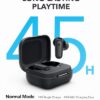 Soundcore P30i by Anker Noise Cancelling Earbuds, Strong and Smart Noise Cancelling, Powerful Bass, 45H Playtime, 2-in-1 Case and Phone Stand, IP54, Wireless Earbuds, Bluetooth 5.4 (Black) - Image 4