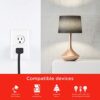 UltraPro Smart Plug WiFi Outlet Works With Alexa, Echo & Google Home, No Hub Required, App Controlled, ETL Certified 4 pack, 51411 White - Image 4