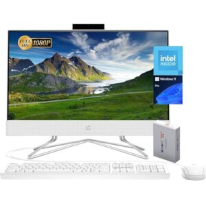 Lenovo 2024 IdeaCentre 27" All-in-One, FHD 100Hz Touchscreen, AMD Ryzen 5 7535HS, 16GB DDR5 RAM, 1TB SSD, Wireless KB & Mouse, Wireless Charging Base, RJ-45, Wi-Fi 6, Webcam, W11H, Grey
