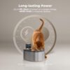 Smartoo Wireless Cat Water Fountain Stainless Steel, 152oz/4.5L Cat Fountain Battery Operated, Cordless Pet Water Fountain for Cats & Dogs with Motion Sensor, Ultra Quiet Pump, 6 Filters - Image 5