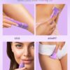 Bikini Trimmer for Women, 3 in 1 Electric Razors for Women, IPX7 Waterproof Wet Dry Body Shaver Pubic Hair Trimmer Facial Hair Remover with Ceramic Blade USB Recharge Dock Gift for Women - Image 6