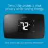 Sensi Lite Smart Thermostat, Data Privacy, Programmable, Wi-Fi, Easy DIY, Works With Alexa, Energy Star Certified, ST25, Most Systems C-Wire Not Required, Except On Heat/Cool Only and Heat Pump System - Image 3