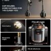 LISEN Cup Phone Holder for Car No Shaking Car Phone Holder Mount, 360° Adjustable Car Accessories for Women Trucks SUVs Golf, Compatible with iPhone 16e 16 15 14 13 Plus Pro Max Samsung S25 All 4-7'' - Image 2