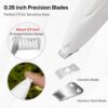 FURBONA Dog Paw Trimmer with LED Light, Rechargeable Cordless Electric Grooming Clippers, Low Noise Pet Hair Shaver for Small Dogs Cats Trimming Around Paws, Eyes, Ears, Face, Rump - Image 2