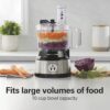 Hamilton Beach Food Processor & Vegetable Chopper for Slicing, Shredding, Mincing, and Puree, 10 Cups + Easy Clean Bowl Scraper, Black and Stainless Steel (70730) - Image 6