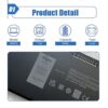 Dentsing 3RNFD 34GKR Laptop Battery Replace for Dell Latitude 14 E7440 E7450 E7420 Series Laptop V8XN3 G95J5 0909H5 0G95J5 5K1GW 451-BBOG PFXCR F38HT 451-BBFV 451-BBFT 451-BBFY 7.4V 54Wh - Image 2