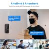 Lunelyx 1080P Video Doorbell Camera, Wireless Indoor/Outdoor Surveillance Cam, Cloud Storage, 2.4G WiFi Only, AI Human Detection, Cloud Storage, Night Vision, Two Way Audio - Image 3