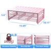 gianotter Computer Monitor Stand Riser, office organizer with Drawer, Office Organizers Storage for Classroom Office Supplies (Pink) - Image 5