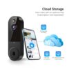 BoldFlex 1080P Wireless Video Doorbell Camera, Night Vision, Intelligent AI Detection, Two-Way Audio, 2.4GHz Wi-Fi Support, Chime Included, Battery Powered, Cloud Storage (Sold Seperately) - Image 3