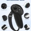 Silicone Cover Set Compatible with Meta/Oculus Quest 3 Accessories, Controller Grips, VR Shell Cover, Facial Interface Cover, Protective Lens Cover, Tempered Glass Lens Caps, Not Fit Quest 3S - Image 3