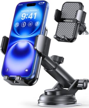 AINOPE Car Phone Holders for Your Car Air Vent Phone Mount [Thick Cases Friendly] Cell Phone Holder Car Accessories for Women Men for iPhone 16e 16 15 Pro Max Samsung S25 Ultra All Phones, Black