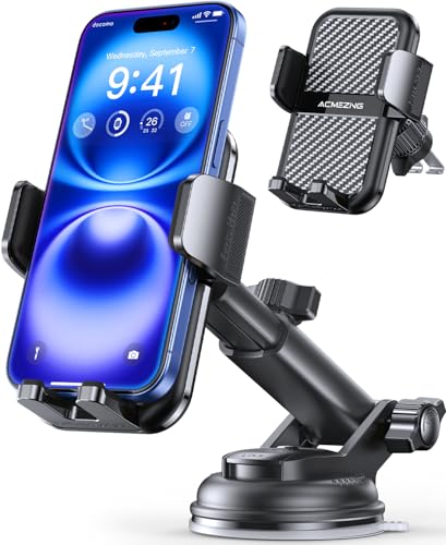AINOPE Car Phone Holders for Your Car Air Vent Phone Mount [Thick Cases Friendly] Cell Phone Holder Car Accessories for Women Men for iPhone 16e 16 15 Pro Max Samsung S25 Ultra All Phones, Black