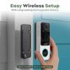 adomii Wireless Video Doorbell Camera - Clear 3MP Video WiFi - 6 Months Rechargeable Battery - AI Powered Detection, 2 Way Talk, IP65 Weather-Proof Security Doorbell - Easy to Set Smart Doorbell - Image 7