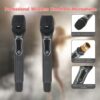 Professional Audio Mixer with Dual Wireless Microphone system set, 4-Channel Mixer, for karaoke, Singing, Amplifier, DJ Mixer, podcast interface, live, MP3, USB sound mixing console (GD Guarda US-88M) - Image 4