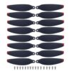 sea jump 16PCS Quadcopter RC Drone Propeller Suitable for S116 Brushless Obstacle Avoidance Drone High-Definition Dual Camera Aerial Photography Quadcopter Blade Black