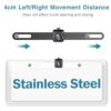 Naponal Stainless Steel Backup Camera License Plate Mount,Dash Cam Rear View Camera Bracket, Car Back up Camera Mount, Mirror Camera Rear Camera Bracket,Dashcam Rear License Plate Camera Holder - Image 4
