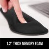 GORILLA GRIP Silky Gel Memory Foam Wrist Rest for Computer Keyboard, Mouse, Ergonomic Design for Typing Pain Relief, Desk Pads Support Hand and Arm, Mousepad Rests, Stain Resistant, 2 Piece Pad, Black - Image 3