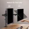 ErGear Dual Monitor Stand, Heavy Duty Adjustable Monitor Desk Mount for 2 Screens up to 32 Inches, Fully Adjustable Height, Tilt, Swivel, Rotate, Supports 17.6 lbs per Monitor Arm, Easy Installation - Image 3