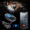 Bluetooth FM Transmitter (Upgraded Version) in-Car Wireless Radio Adapter Kit W 1.8" Color Display Hands-Free Call Fast Charging 18W and Smart 2.4A Dual USB Ports, TF Card MP3 Player - Image 6