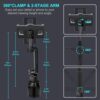 Cup Holder Car Tablet Mount for Truck, 360° Adjustable 15" Long 2-Arm Stand Holder for iPad Pro 12.9/11/10.5/9.7/Air/Mini 6/5/4, Samsung Galaxy Tab/Z Fold 6/5/4, iPhone 16/15/Pro, 4.7-12.9" Tab &Phone - Image 5