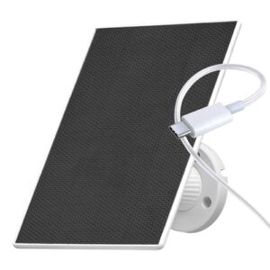 Trail Camera Solar Panel, WingHome 5000mAh Built-in Battery, 12V/1A & 6V/1.5A Output, IP66 Waterproof, High-Efficiency Power Durable Solar Charger Supply for Outdoor Wildlife Monitoring