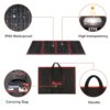 DOKIO 220w 18v Portable Foldable Solar Panel Kit (29x21inch,11.7lb) Solar Charger with Controller 2 USB Output to Charge 12v Batteries/Power Station (AGM, Lifepo4) Rv Camping Trailer Emergency Power…… - Image 2