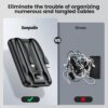 sunpolin Portable Charger Power Bank 10000mAh, Fast Charging Battery Pack with Built-in Cables, Compatible with iPhone, Samsung, Android, Apple Watch, AirPods, Magnetic Wireless Charging Black - Image 6