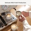 Kismile Espresso Machine with Grinder, 20 Bar Automatic Espresso Maker with Milk Frother Steam Wand, Removable Water Tank for Latte & Cappuccino, Professional Coffee Machine for Home (Stainless Steel) - Image 4