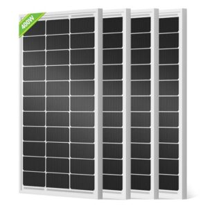 Takki 21W Portable Solar Panels Charger, Foldable Small Solar Panel System Kit with 10 Connectors USB DC Type-C Ports for Portable Power Station Generator Camping Phones