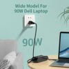 90W AC Adapter Charger Replacement for DELL Latitude E7440 E7450 E6400 E6410 E6420 E6430 E6430s E6440 E6510 E6520 E6530 D610 D620 D630 D820 D830 5590 7404 5424 Rugged Power Cord Laptop - Image 2