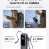 Anker Laptop Power Bank, 25,000mAh Portable Charger with Triple 100W USB-C Ports for Multi-Device Charging, Built-in and Retractable Cables, for iPhone 16/15 Series, MacBook, Samsung, and More - Image 3