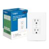 TP-Link Tapo Smart Plug P210M, Wi-Fi in-Wall Outlet, Matter Compatible, Energy Monitoring, 15A/1800W Max, Works with Alexa, Apple Home, Google Home, SmartThings, Voice/Remote Control, ETL Certified