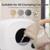 Fsitego Self Cleaning Cat Litter Box: Extra Large Automatic Litter Box for Multiple Cats, Odor-Free, App-Controlled, Ambient Light Waste Disposal - Image 6