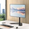 WALI Single Monitor Stand, Adjustable Monitor Stand for One Screen up to 32inch, Universal Freestanding Monitor Stand for hp acer lg Monitor with monting Holes 75 to 100mm (MF001),Black - Image 8
