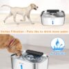 Dog Water Fountain for Large Dogs,3 Gallon Stainless Steel Dog Water Bowl Fountain,Large Pet Water Drinking Fountain with Deeper Drinking Area,Swirling Filtration Design with Fresher & Cleaner Water - Image 4
