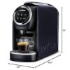 Lavazza BLUE Classy Mini Single Serve Espresso Coffee Machine LB 300, 5.3" x 13" x 10.2" 2 Coffee selections: simple touch controls, 1 programmable free dose and 1 pre-set - Image 7