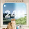 Cat Water Fountain Stainless Steel: 74oz/2.2L Cat Fountain for Drinking - Pet Water Fountain for Cats Inside - Quiet Cats Water Bowl Dispenser - Kitty Drinking Fountains - for Pets& Small Animals - Image 3