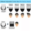Brightup Beard Trimmer for Men, IPX7 Waterproof Mens Grooming Kit with Cordless Hair Clippers, Electric Razor with LED Display, Shavers for Mustache, Body, Face, Ear, Nose Hair Trimmer, Gifts for Men - Image 6