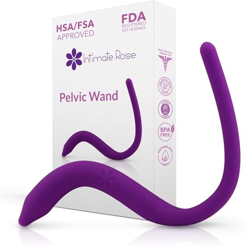 NewFlora Pelvic & Perineal Massage Wand for Women & Men, S Shaped Massager Tool for Pelvic Floor Tension Release