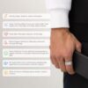 Tulbeys Smart Rings for Men & Women, Fitness Tracker Health Monitor Ring, Wearable Sleep Tracking Ring, Step Counter, Blood Oxygen, Heart Rate, Calories Burned, IP68 Waterproof Smart Ring (US 10) - Image 2